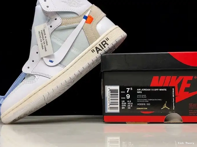 Kick Theory 1 High AQ0818-100 White Air Off-White Jordan Retro 0524